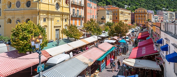 Market in the old centre of Nice