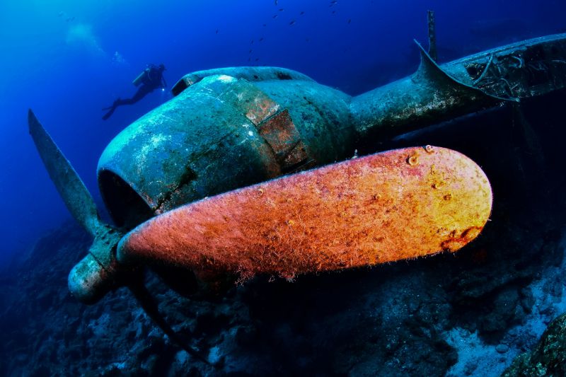 One of the many wrecks near the Côte d’Azur.