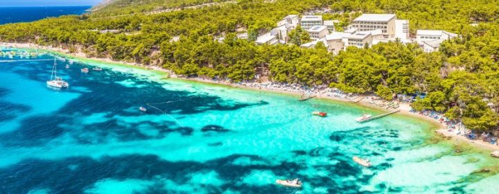 Five campsites by a sandy beach in Croatia