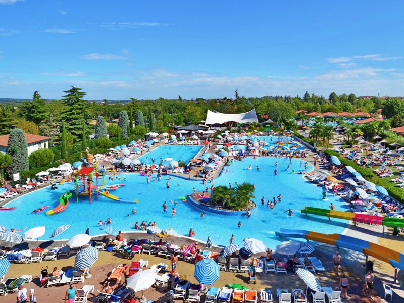 Campsite Bella Italia at Peschiera del Garda is one of the biggest campsites at Lake Garda